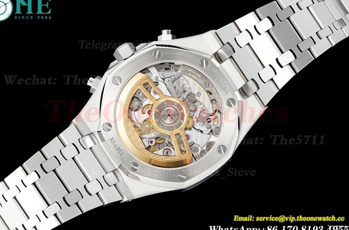 26240ST SH4401 SS Super Dial Clone 41mm Royal Green APS Oak Chrono SS 0501